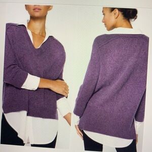 Brochu Walker Purple V-Neck Sweater
